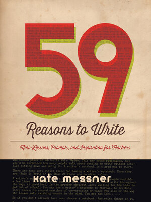 cover image of 59 Reasons to Write